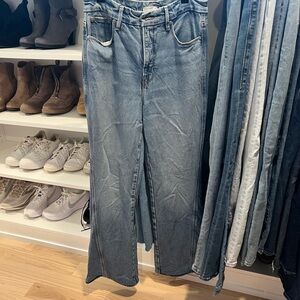Good American Light Blue Flare Jeans